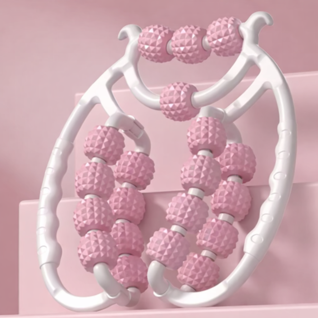 rouleaux de massage rose