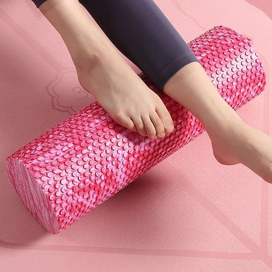 massage pieds-sur-rouleau de massage