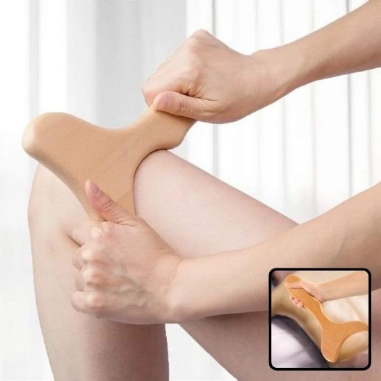 Outil de massage | Bois Naturel Sculptant