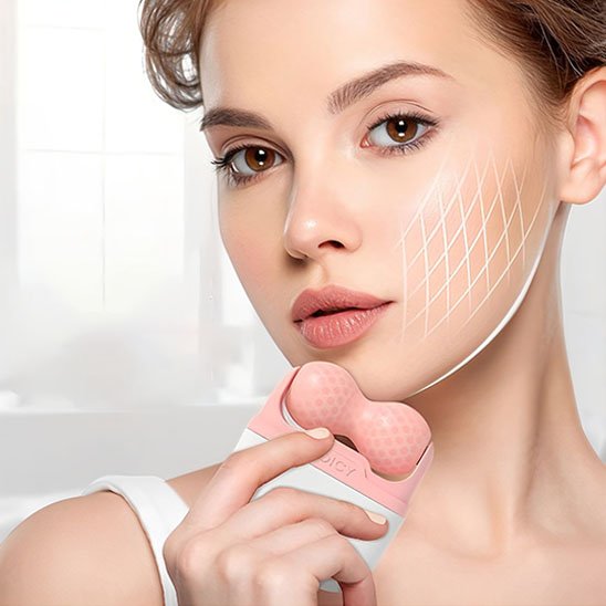 masseur visage avec massage anticellulite