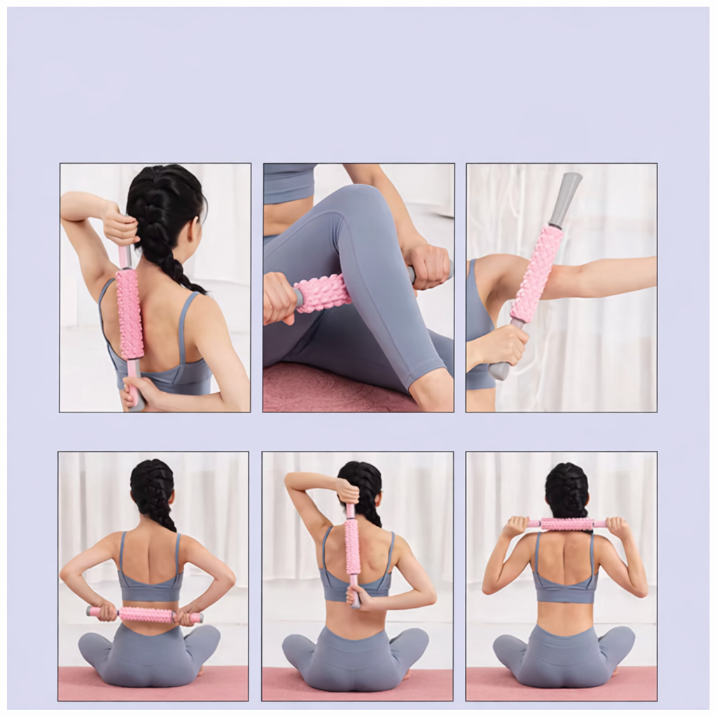 multi sites massage avec rouleau de massage