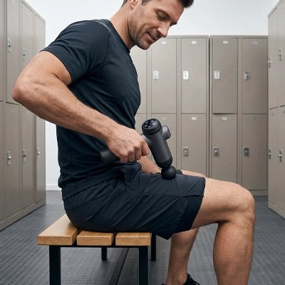 recuperation musculaire post sport musculaire avec pistolet masseur