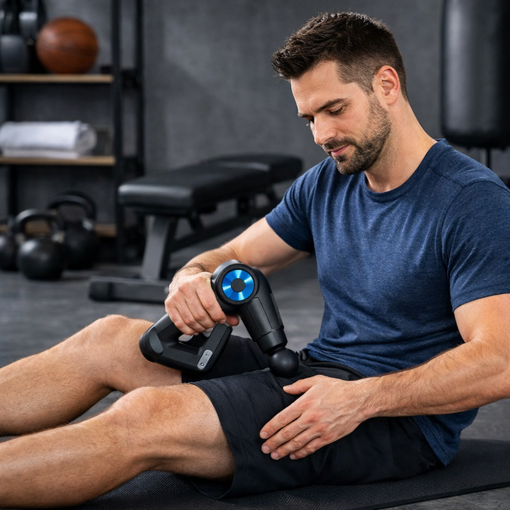 recupperation apres sport avec massage gun