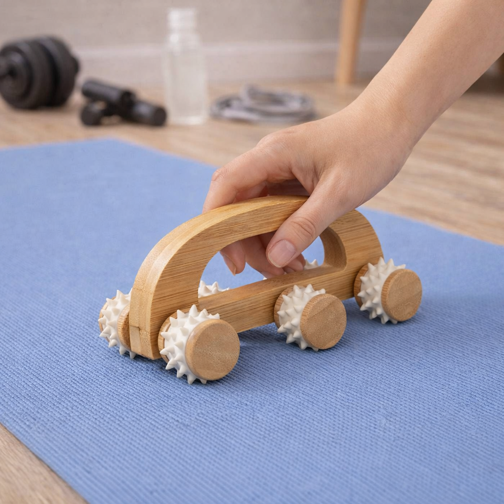 rouleau de massage magnifique bois