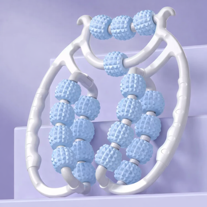 rouleaux de massage bleu
