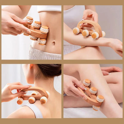 sites massage corps avec rouleau de massage