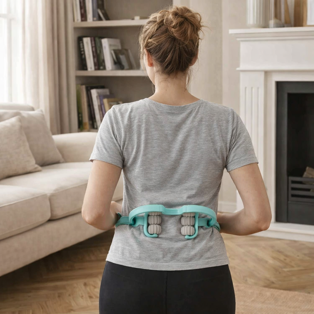 usage flexible dos rouleaux de massage