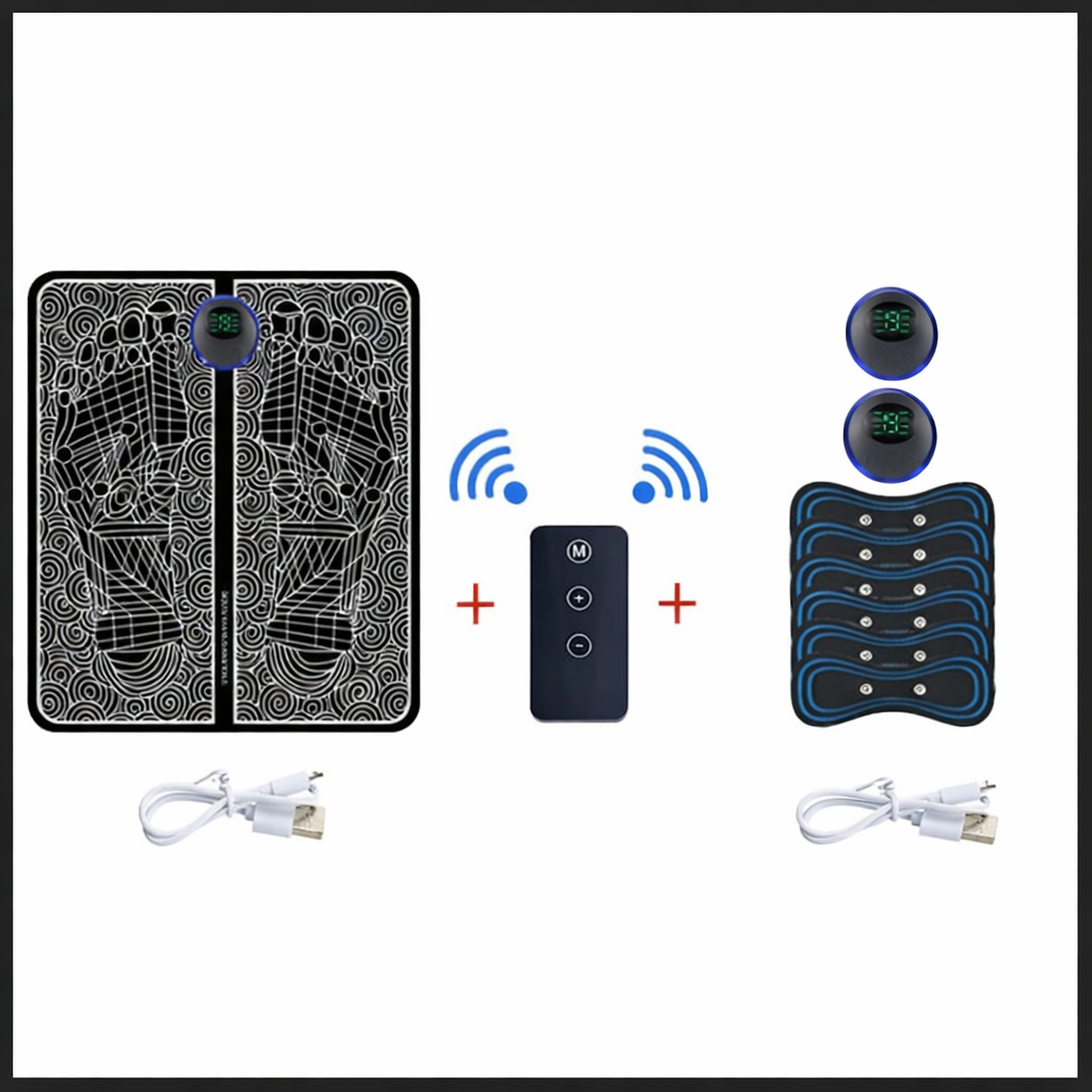 variant 4 tapis pour massage des pieds